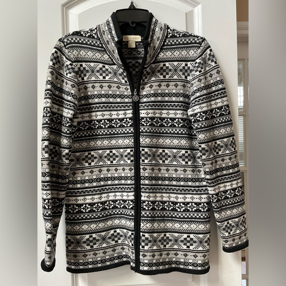 Appleseed's Nordic Full-Zip Sweater Jacket